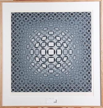 Victor Vasarely · VASARELY, VICTOR, litografi. Sign och numr. 
