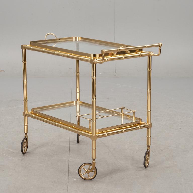 SERVERINGSVAGN, mässing, 1900-talets andra hälft.