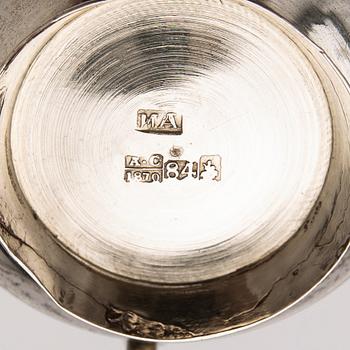A group of silver, 7 pieces, including Sweden and Russia, 19th century.