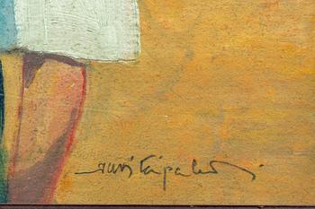 Jussi Taipaleenmäki, a signed oil on board.