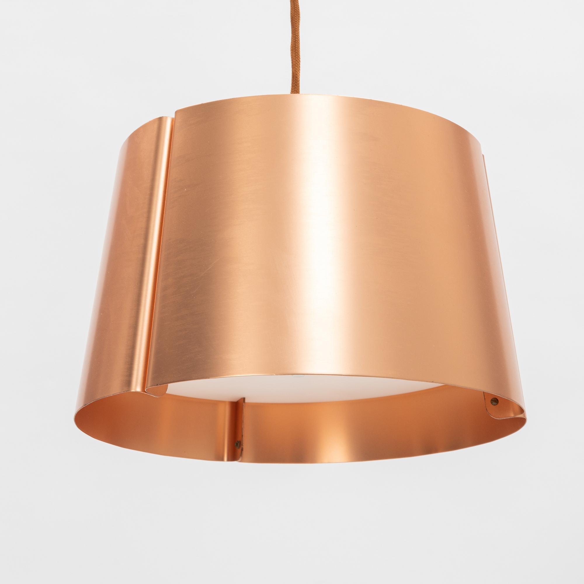 Jonas Lindvall, a model 'W 124 Medium' copper ceiling light, Wästberg.