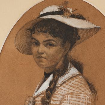 Anders Zorn, Flicka i vit hatt.