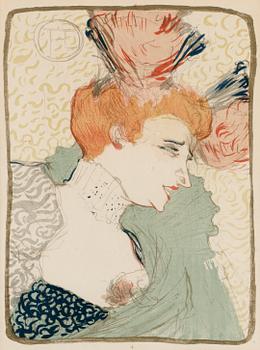 497. Henri de Toulouse-Lautrec, "Mademoiselle Marcelle Lender, en buste".