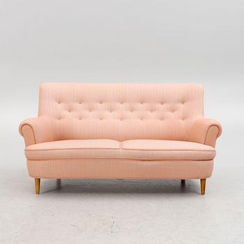 Carl Malmsten, sofa, "Hemmakväll", OH Sjögren, Tranås, late 20th century.