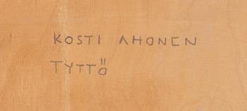 KOSTI AHONEN, mosaic, a tergo signed.
