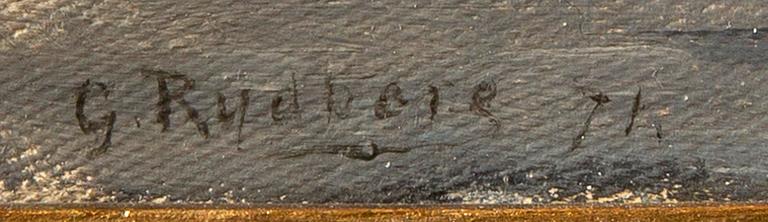 Gustaf Rydberg, oil on canvas, signed 71.