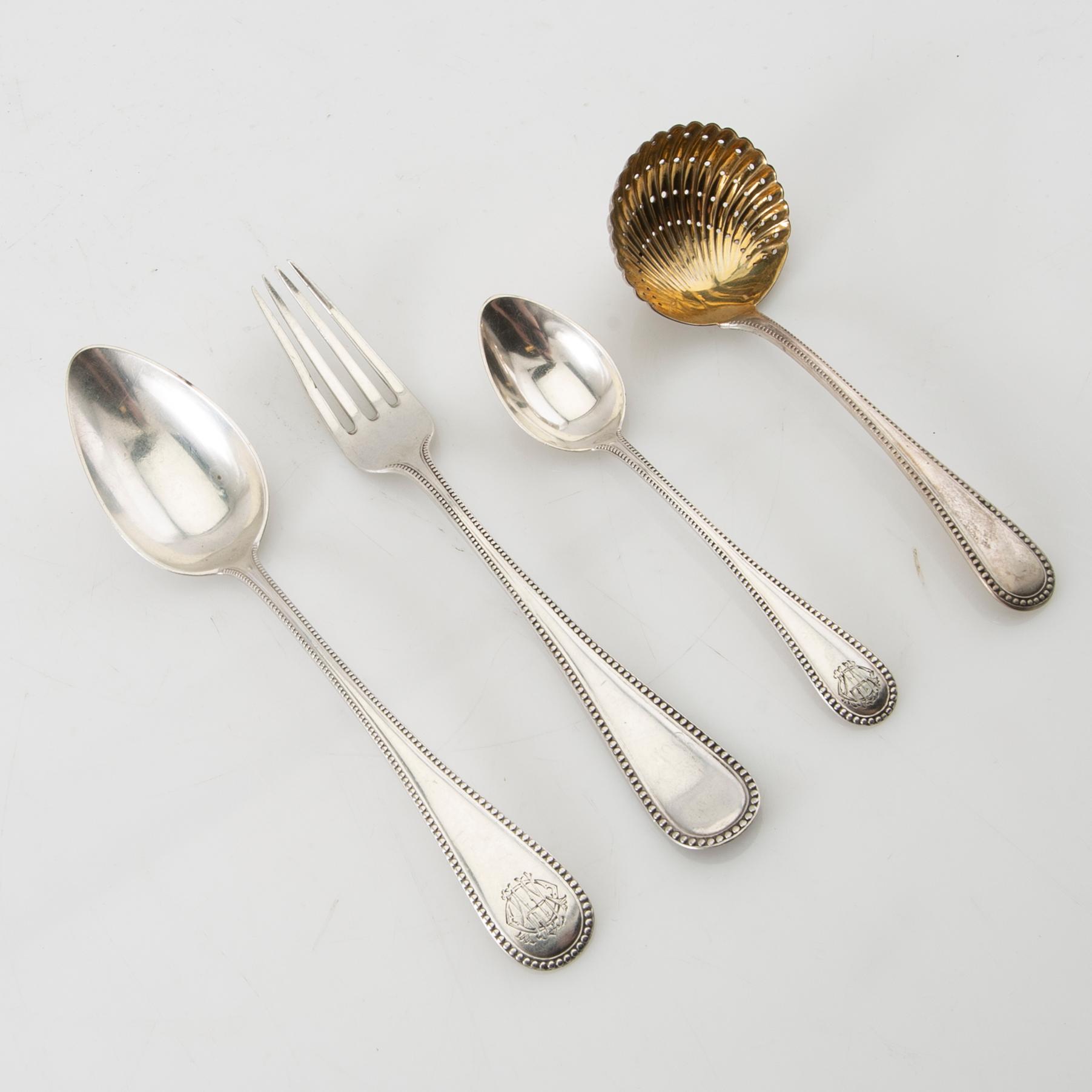 Cutlery 18 dlr silver K Andersson Stockholm 1895 (mostly).