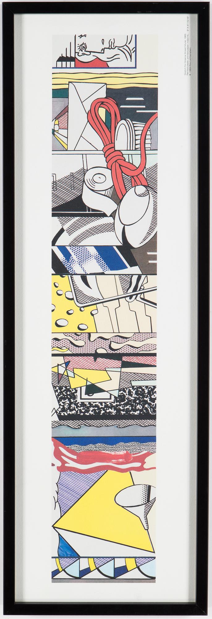 AFFISCHER/TRYCK, 2 st, efter Roy Lichtenstein. Varav ett utgivet av MoMA, Museum of Modern Art, New York.