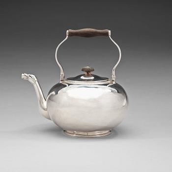 777. A French 19th century silver tea-pot, marked Martin-Guillaume Biennais, Paris.