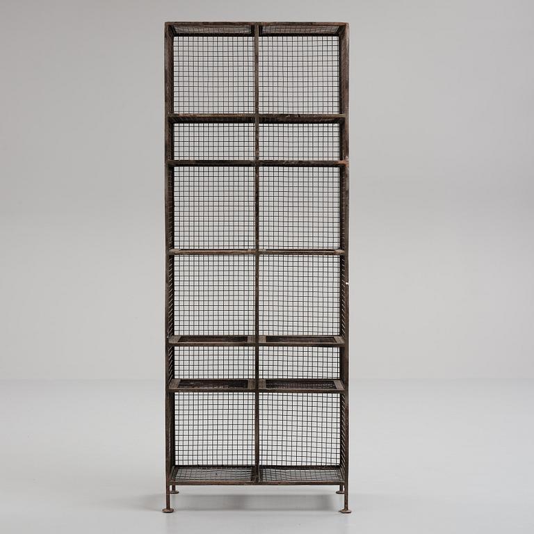 A metal shelf, contemporary production.