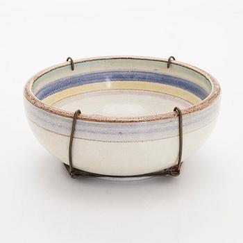 Toini Muona, vati ja kulho, keramiikkaa, signeerattu T. Muona Arabia, Finland.