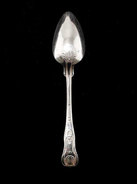 24 silver spoons from Sweden, 19th and 20th century, weight 1210 g.