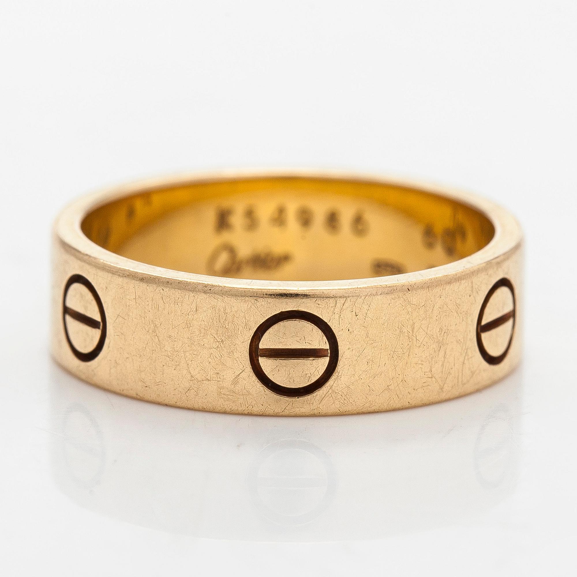 Cartier, sormus, "Love", 18K kultaa.