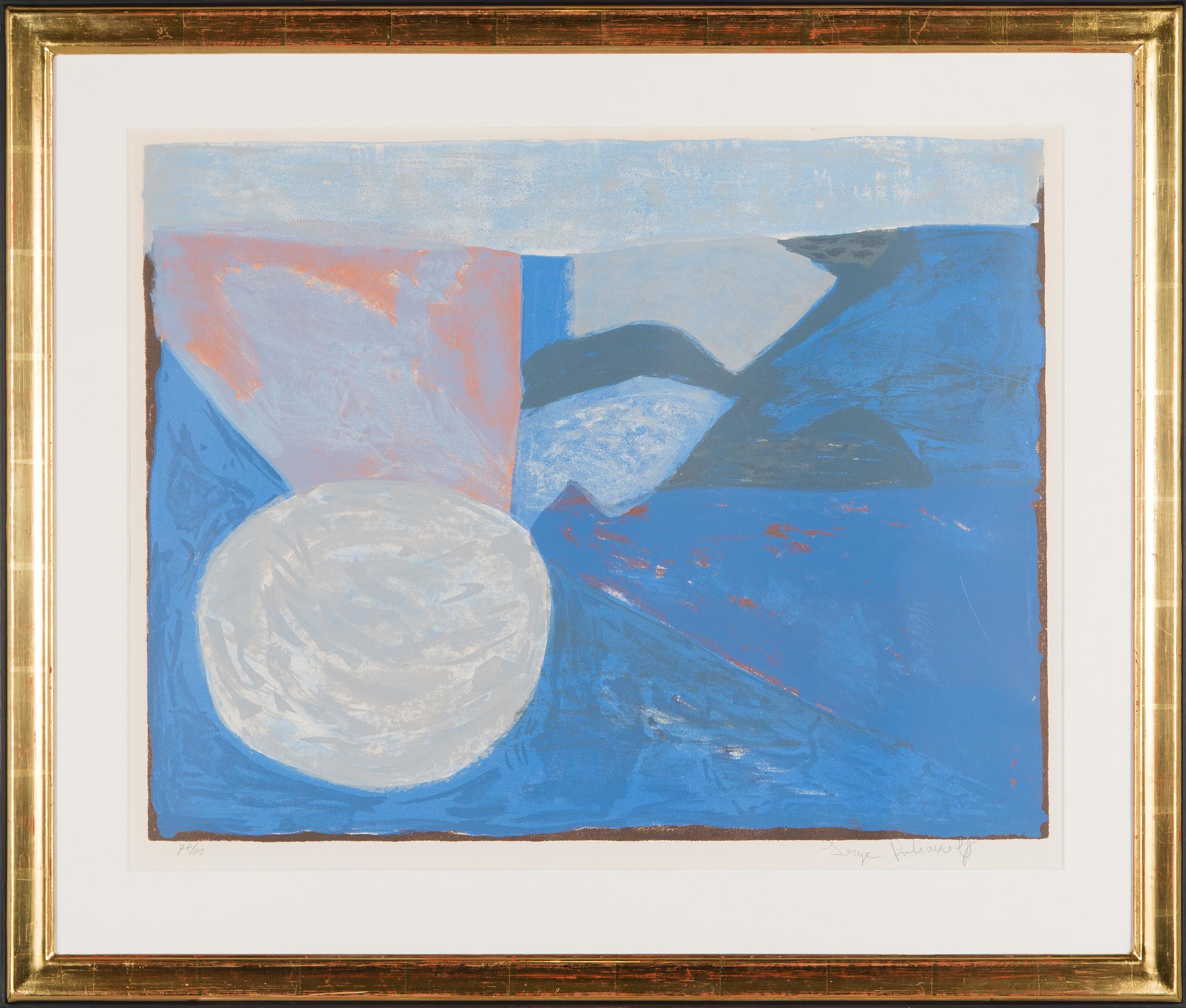 Serge Poliakoff, "Composition Bleue".