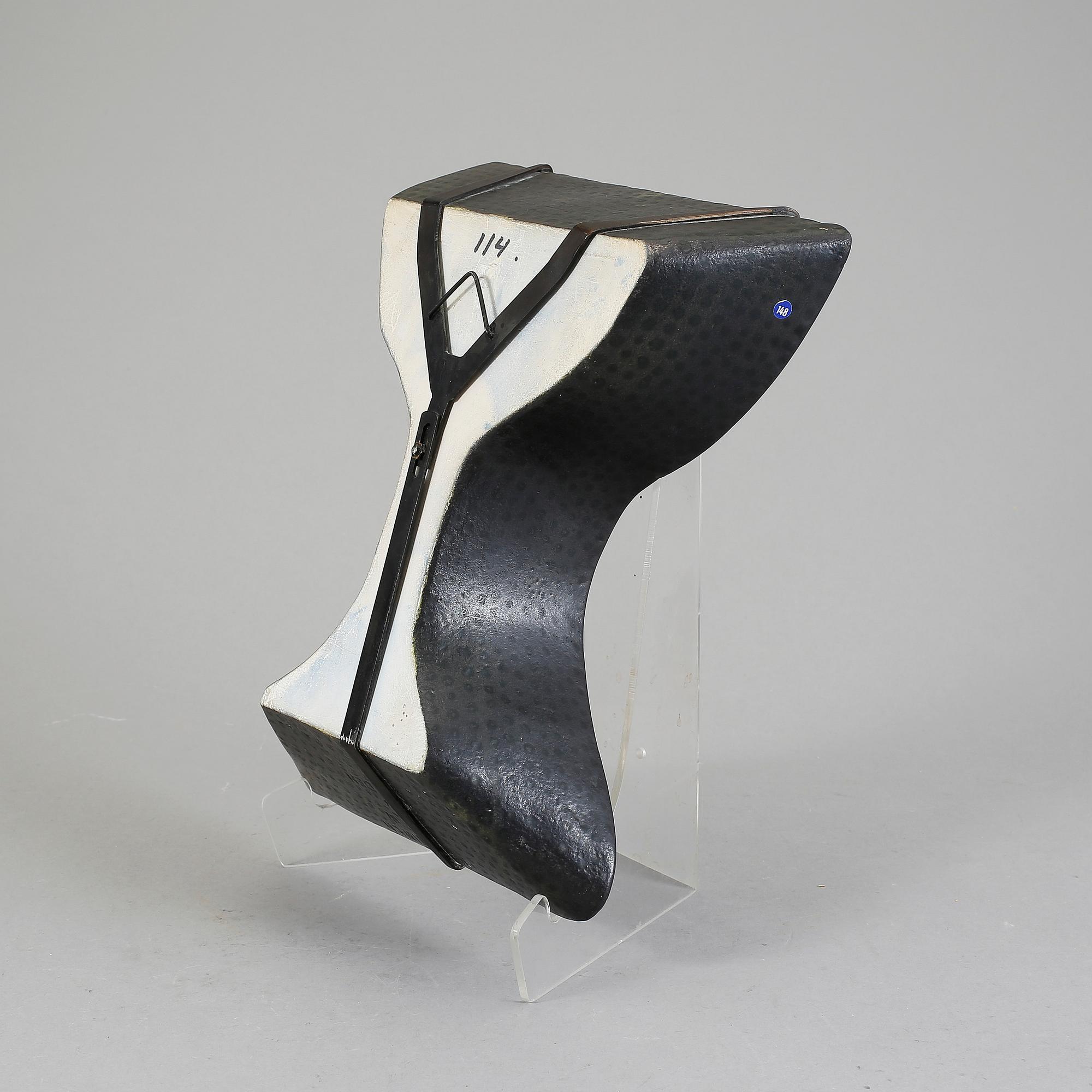 VÄGGSKULPTUR/SKÅL, stengods Birger Kaipiainen, Rörstrand, 1954-1958.