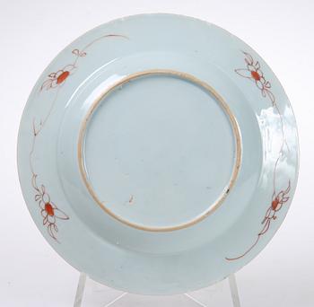 TALLRIK, porslin, Kina, 1700-tal.