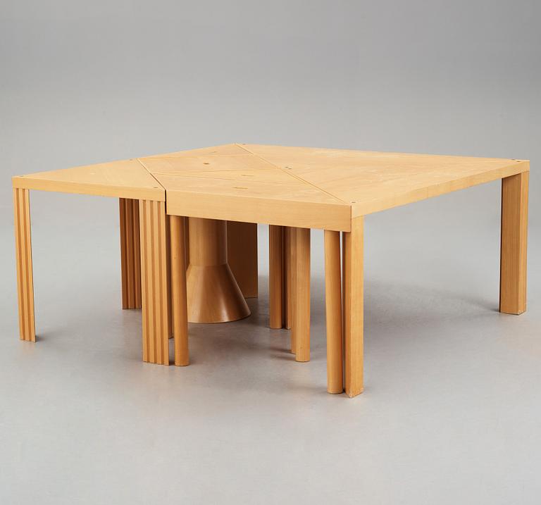 Massimo Morozzi, a 7 pieces "Tangram set" table, for Cassina, Italy 1980's.