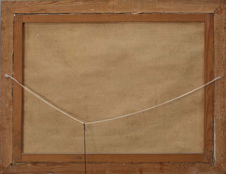 OKÄND KONSTNÄR, olja på duk, signerad J L Riddarsporre? och daterad 1894.