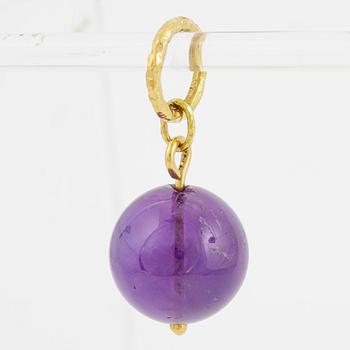 Hänge, Sandberg, 18K guld med ametist.