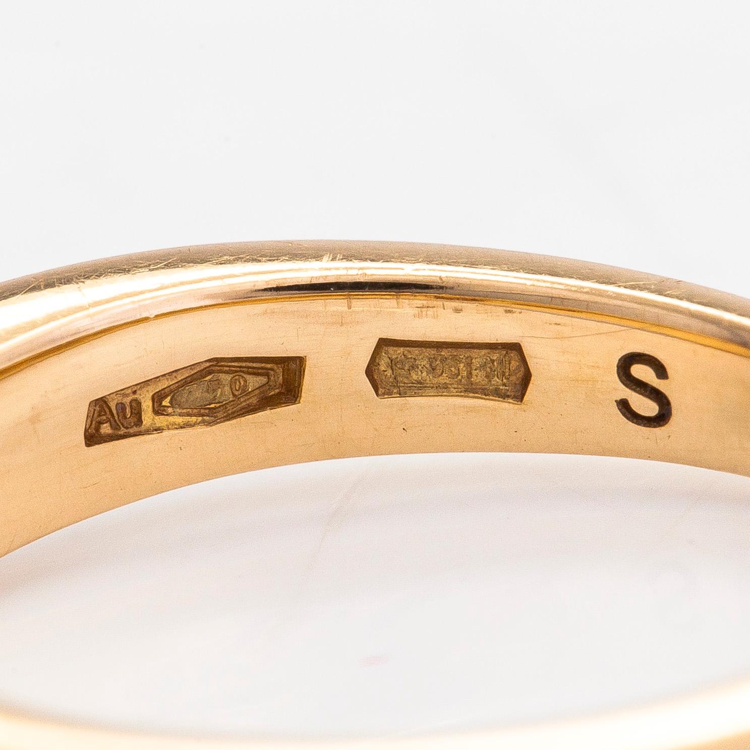 Bulgari an 18K gold Fedi ring with diamonds ca. 0.14 ct in total. Bukowskis
