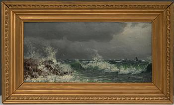 PEDER MORK MÖNSTED, öljy kankaalle, signeerattu ja päivätty 1881.