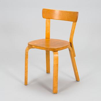 Alvar & Aino Aalto, kirjoituspöytä ja tuoli, malli "69", Artek, 1950/60/70-luku.