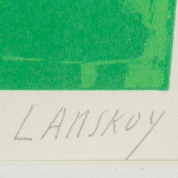 ANDRÉ LANSKOY, lithograph in color, signed and numbered XXXIII/L?.