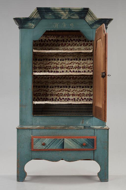 A Swedish 18th century cupboard dated Anno 1796.