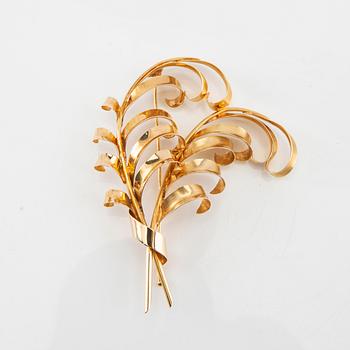 Studio Stigbert, Brooch 18K gold, Heribert Engelbert Stockholm 1945.