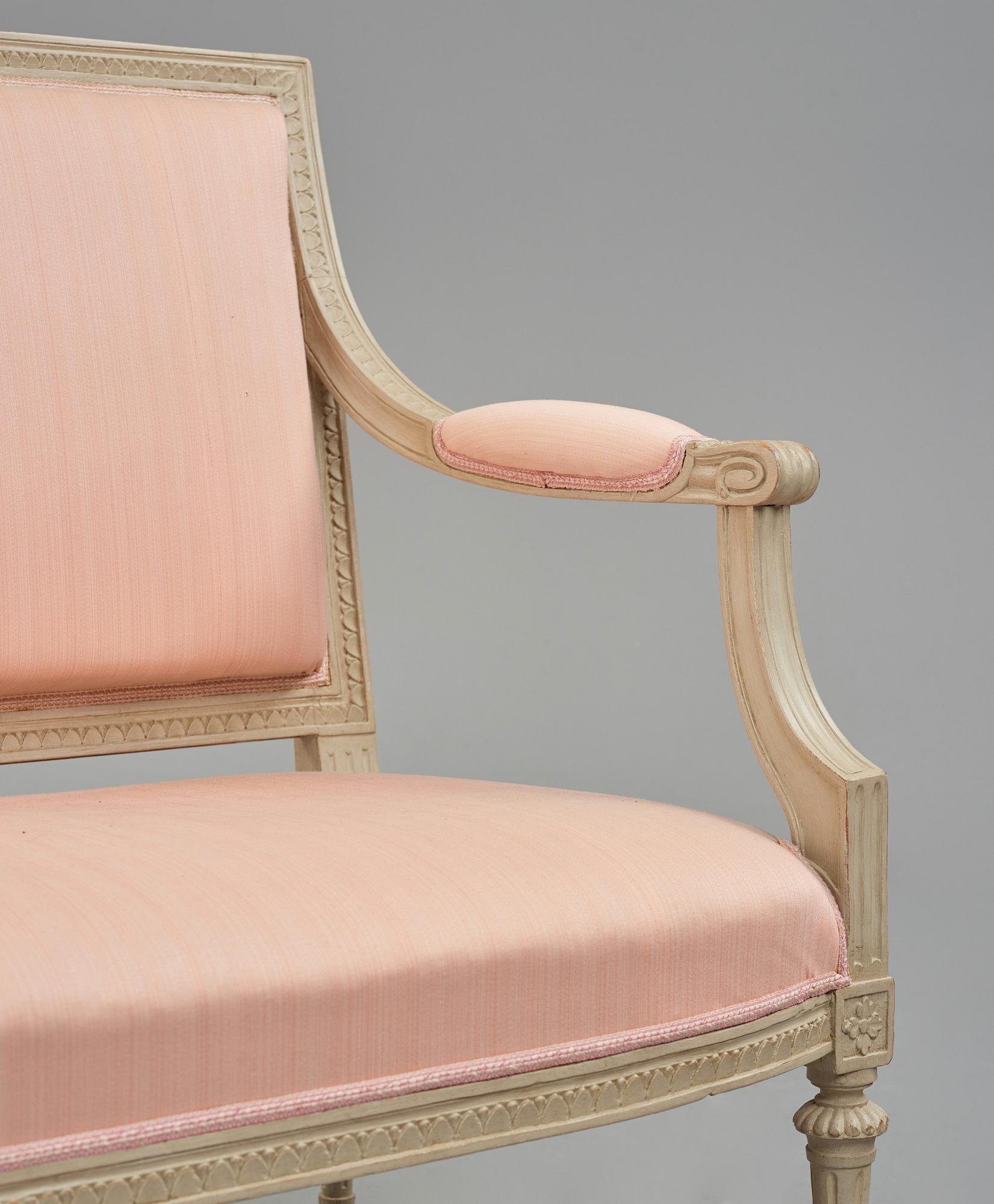 Soffa, Stockholmsarbete, 1700-talets senare del, Gustaviansk.
