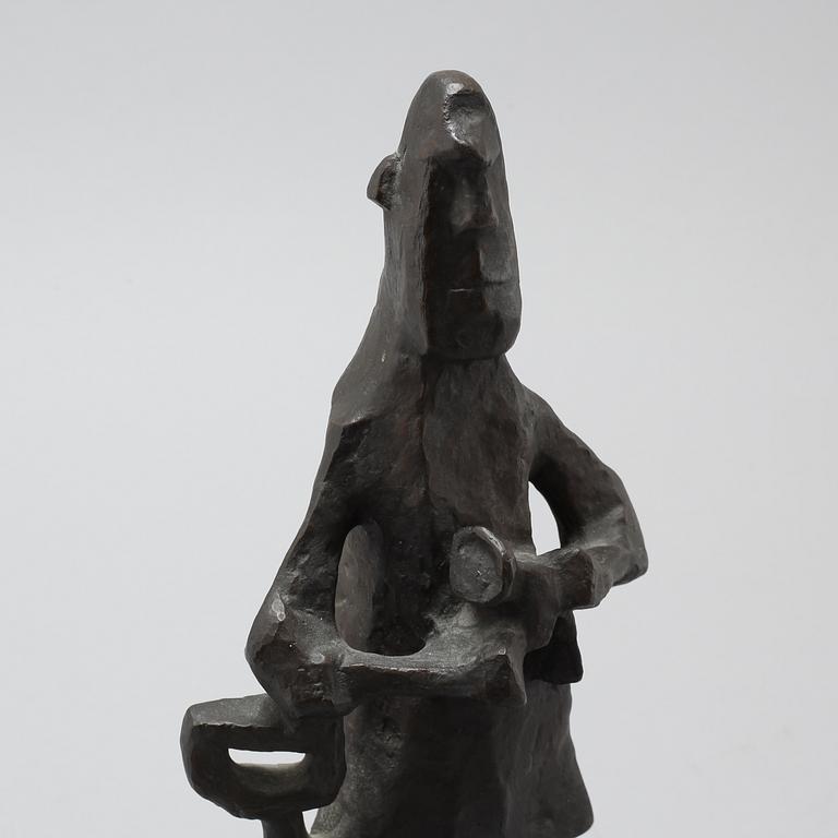 OKÄND KONSTNÄR, skulptur, brons, signerad, Herman Bergman fud, 1900-tal.