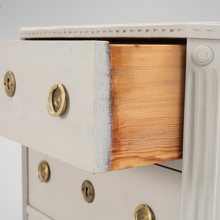 A Gustavian style dresser, around 1900.