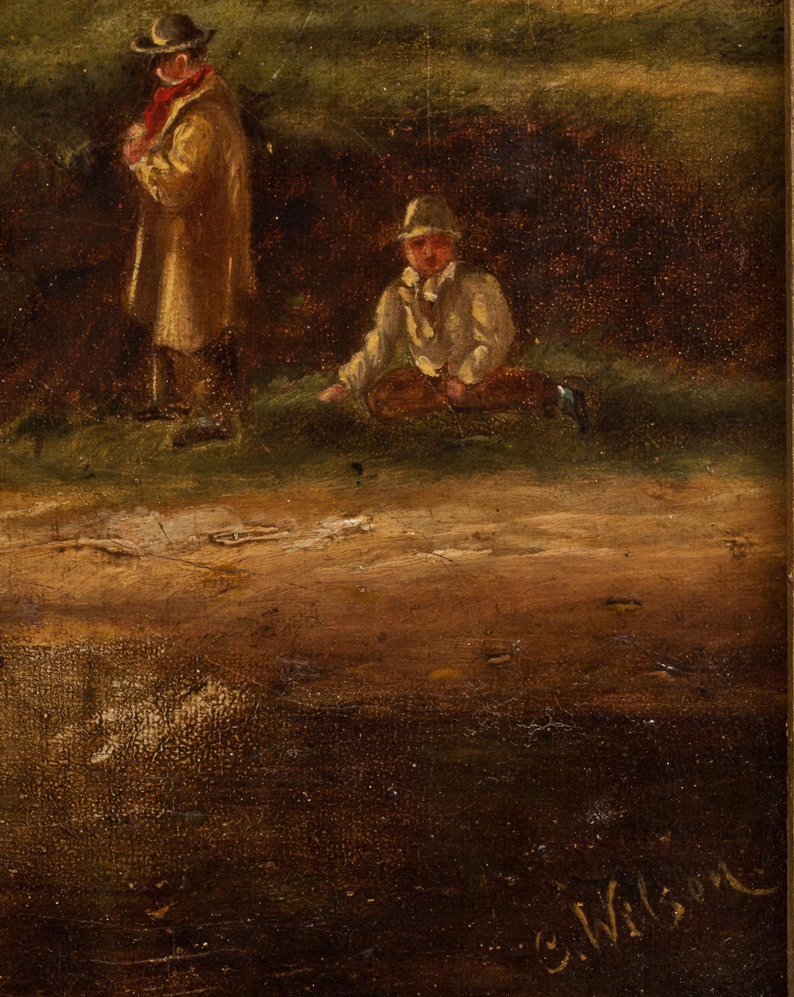 OKÄND KONSTNÄR, oljemålning, England, sign. 1800-tal.