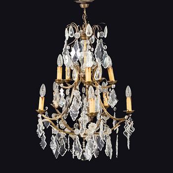 A Baroque style chandelier, first half of the 20th century/middle.