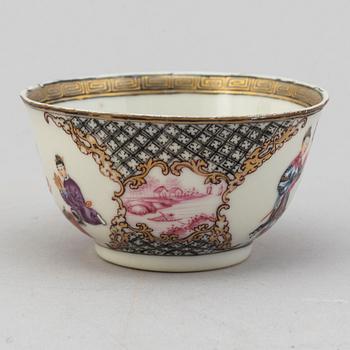 A famille rose cup, Qing dynasty, first half of the 18th Century.