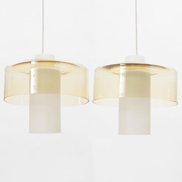 Hans-Agne Jakobsson, a pair of ceiling lamps, "T309/380", Hans Agne Jakobsson AB, Markaryd, 1950-60-tal.