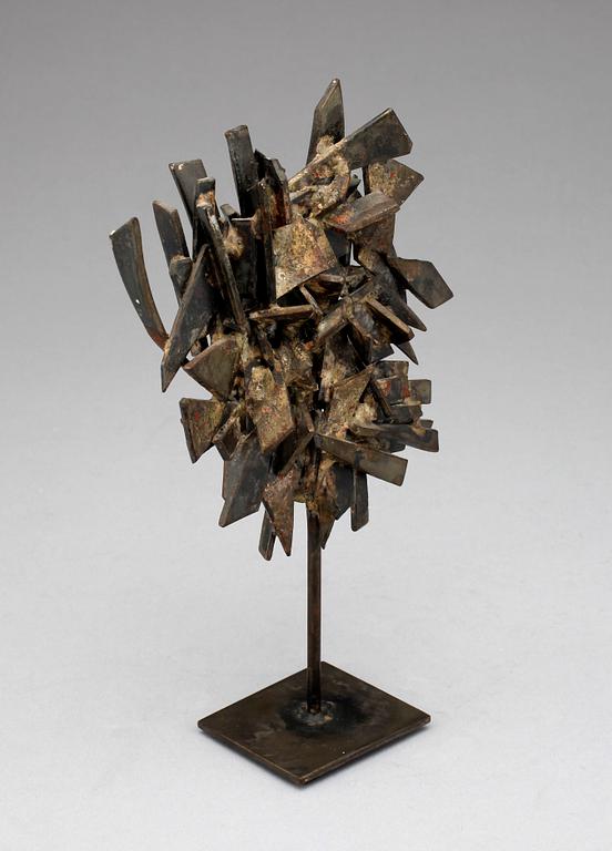 ROBERT ADAMS, brons- och stålskulptur, stämpelsign o dat 1962.