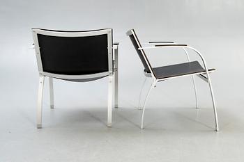 Tord Björklund, armchairs, a pair, Ikea, "Stockholm", 1990.