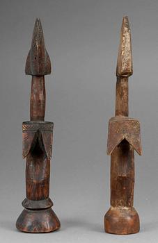 FIGURER, ett par, Västafrika, 1900-tal.