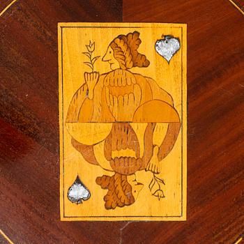 An English or Dutch games table from the 19th century.