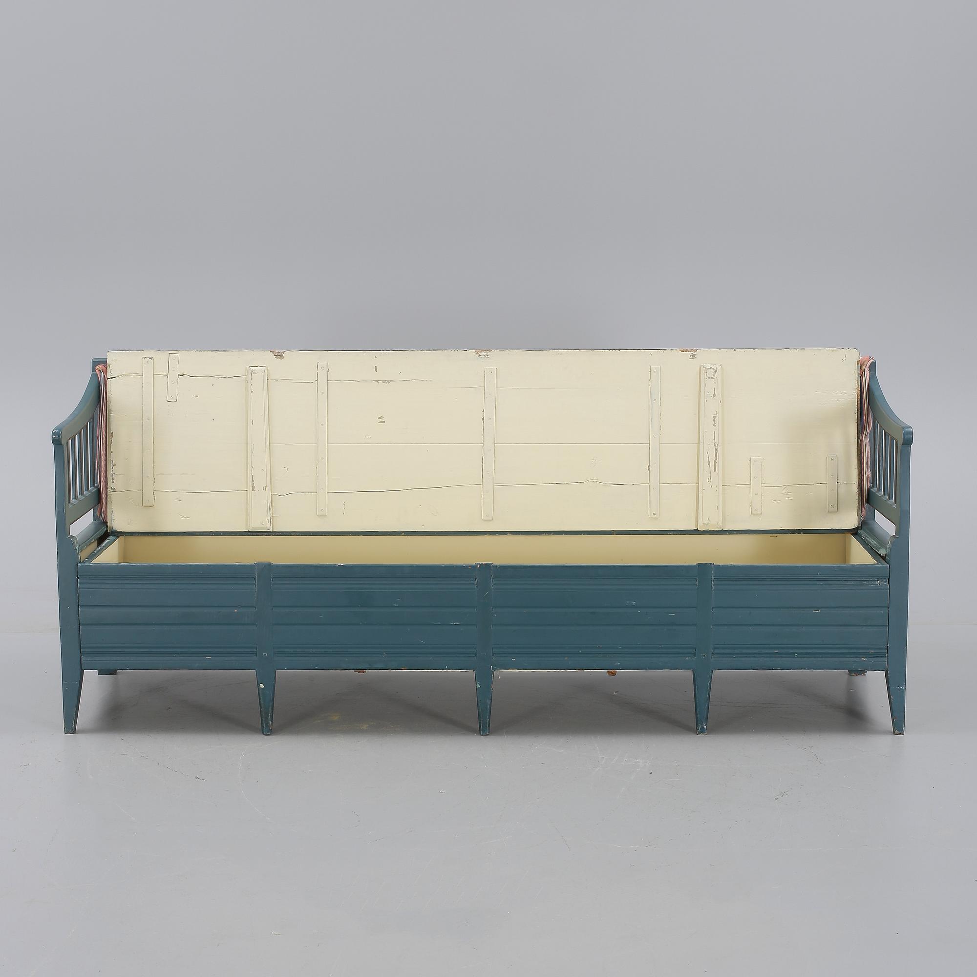 SOFFA/FÅLLBÄNK, allmoge, Blekinge, 1800-tal.