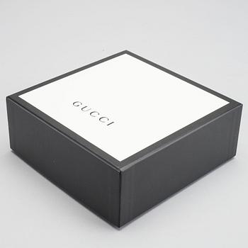 GUCCI, "Formal Squared Ggg Supreme Canvas Bee Belt", skärp.
