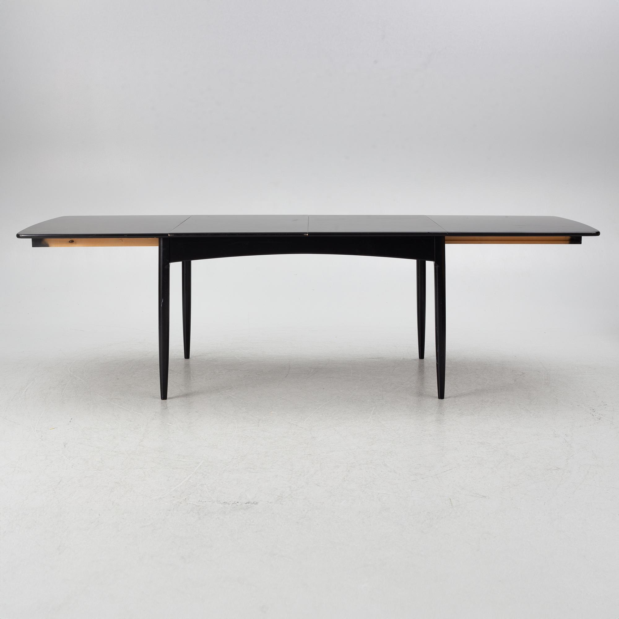 Kerstin Hörlin-Holmquist, Dining table with 8 chairs, 'Charlotte', Asko, Finland.
