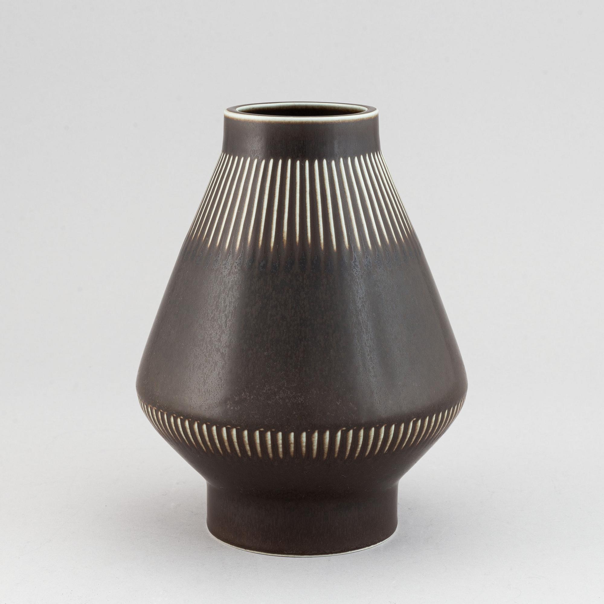 Carl-Harry Stålhane, a stoneware vas for Rörstrand, Sweden.