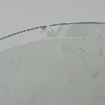 TAKLAMPA, glas, 1900-talets mitt. Diameter 35 cm.