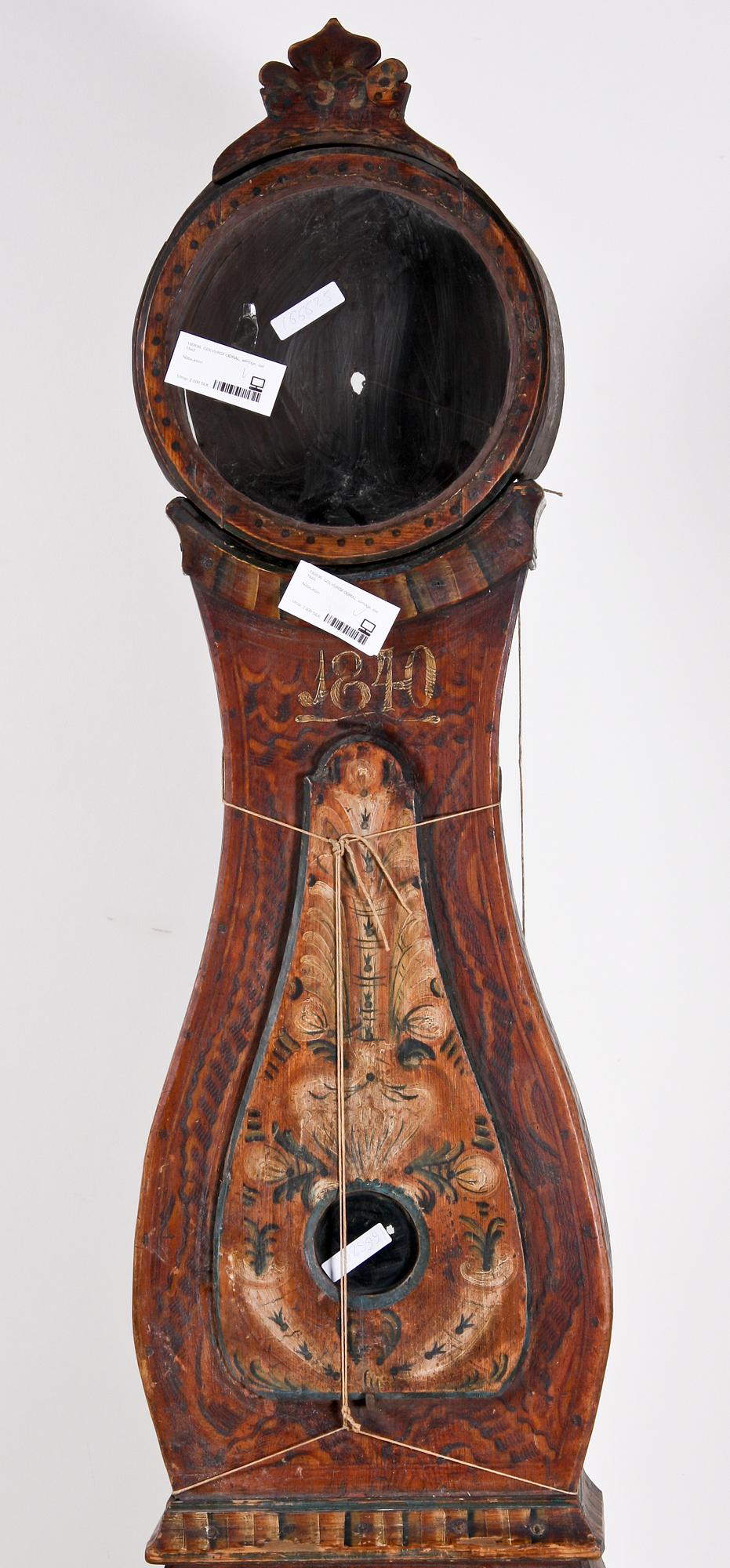 GOLVURSFODRAL, allmoge, dat 1840.