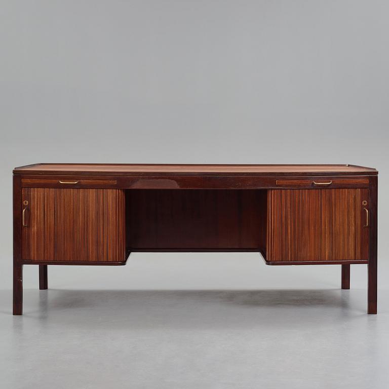 HANS J WEGNER, a mahogany desk model "A 1515" for Plan møbler, Denmark 1940-50's.