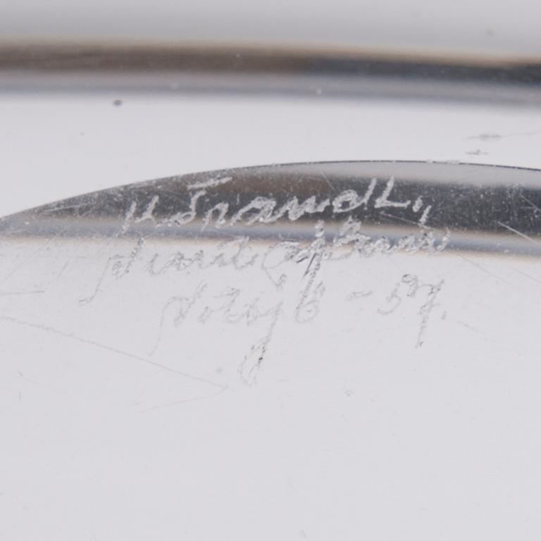 KAJ FRANCK, LASIVEISTOS. Lansetti. Sign. K. Franck, Nuutajärvi Notsjö -57.