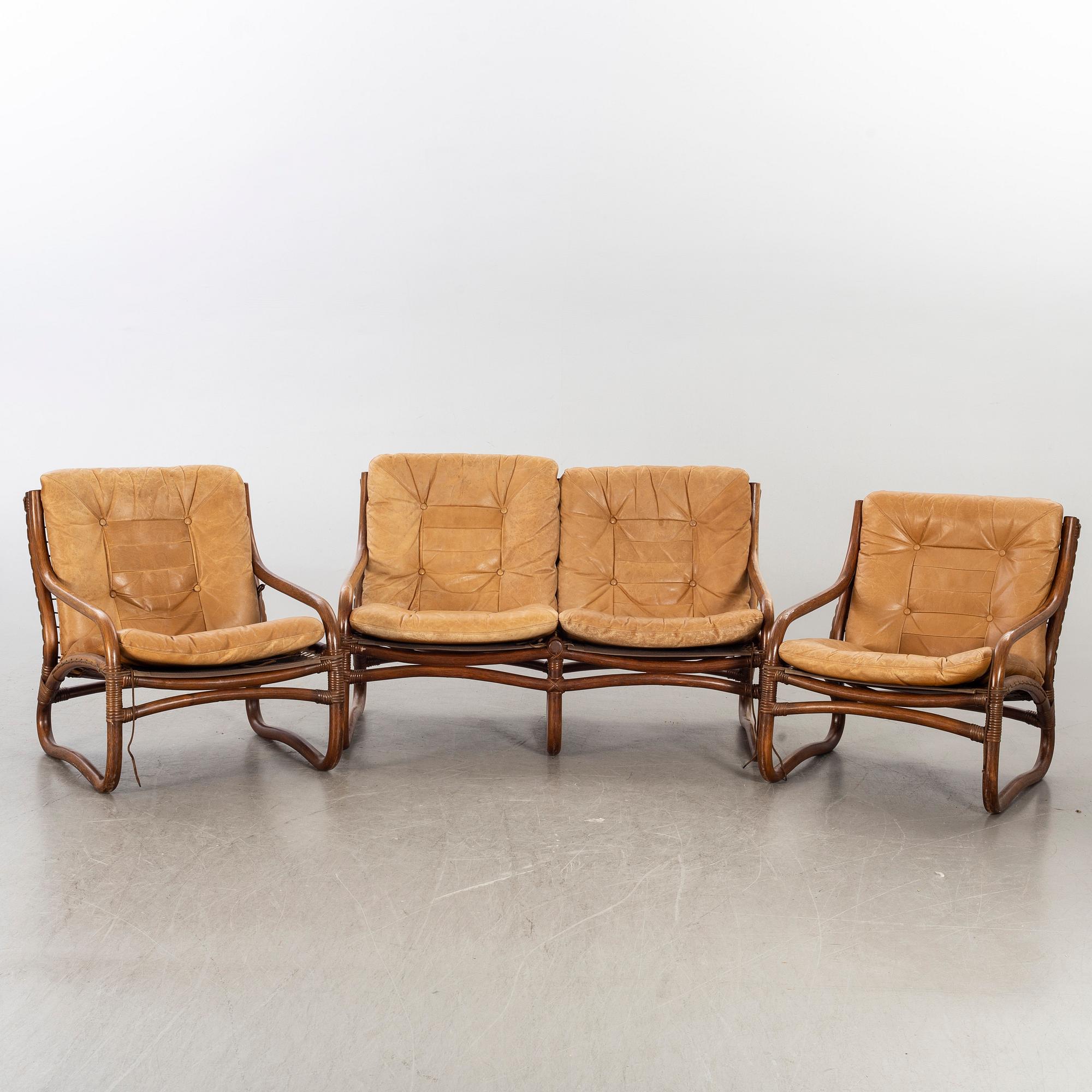 SOFFGRUPP, 3 delar "BADEN" IKEA, 1978.