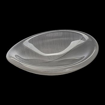 Tapio Wirkkala, skål, "Lehti" (Blad), signerad Tapio Wirkkala Iittala -3337.